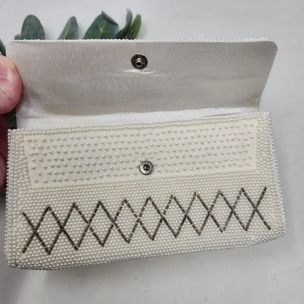 Beaded‎ Vintage Clutch Made in Japan NWOT
